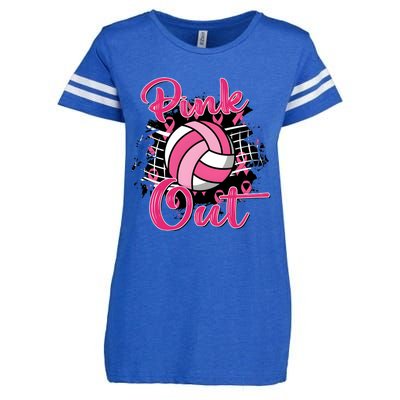 Volleyball Out Breast Cancer Awareness Enza Ladies Jersey Football T-Shirt