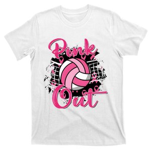 Volleyball Out Breast Cancer Awareness T-Shirt