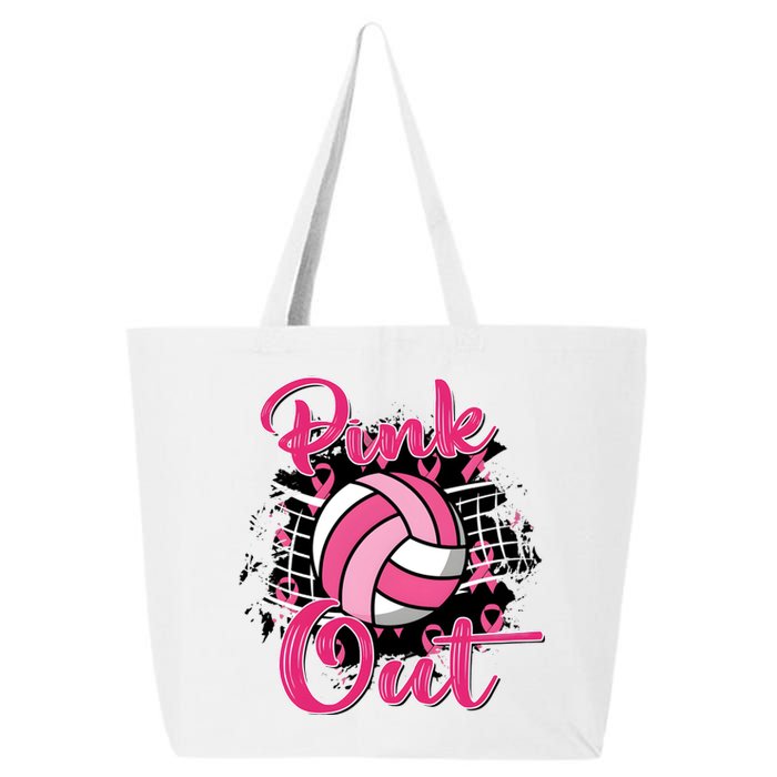 Volleyball Out Breast Cancer Awareness 25L Jumbo Tote