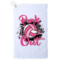 Volleyball Out Breast Cancer Awareness Platinum Collection Golf Towel