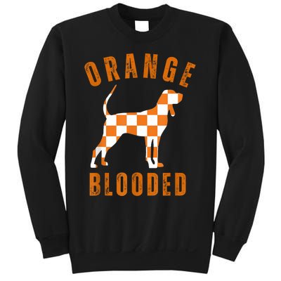 Vintage Orange Blooded Tennessee Dog Lover Tn Outfit Sweatshirt