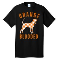 Vintage Orange Blooded Tennessee Dog Lover Tn Outfit Tall T-Shirt