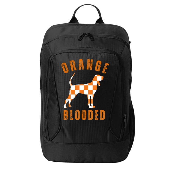 Vintage Orange Blooded Tennessee Dog Lover Tn Outfit City Backpack