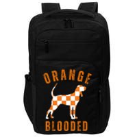 Vintage Orange Blooded Tennessee Dog Lover Tn Outfit Impact Tech Backpack