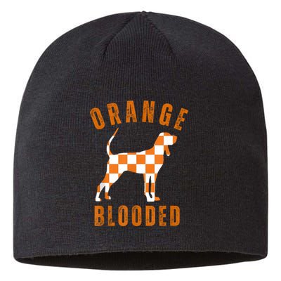 Vintage Orange Blooded Tennessee Dog Lover Tn Outfit Sustainable Beanie