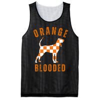 Vintage Orange Blooded Tennessee Dog Lover Tn Outfit Mesh Reversible Basketball Jersey Tank