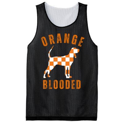 Vintage Orange Blooded Tennessee Dog Lover Tn Outfit Mesh Reversible Basketball Jersey Tank