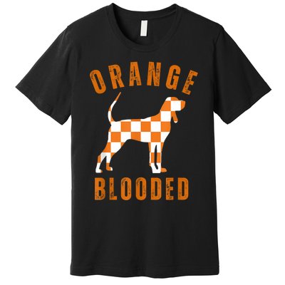 Vintage Orange Blooded Tennessee Dog Lover Tn Outfit Premium T-Shirt