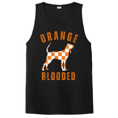 Vintage Orange Blooded Tennessee Dog Lover Tn Outfit PosiCharge Competitor Tank