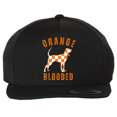 Vintage Orange Blooded Tennessee Dog Lover Tn Outfit Wool Snapback Cap