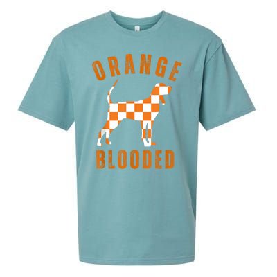 Vintage Orange Blooded Tennessee Dog Lover Tn Outfit Sueded Cloud Jersey T-Shirt