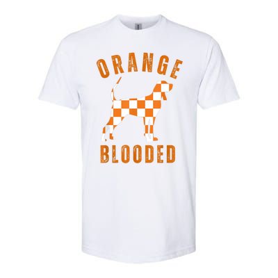 Vintage Orange Blooded Tennessee Dog Lover Tn Outfit Softstyle CVC T-Shirt