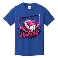 Volleyball Out Breast Cancer Awareness Ribbon Kids T-Shirt