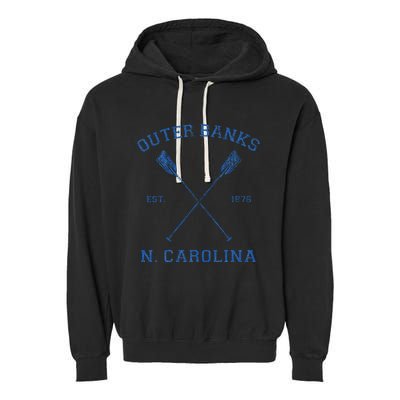 Vintage O.U.T.E.R B.A.N.K.S North Carolina Vacation Garment-Dyed Fleece Hoodie