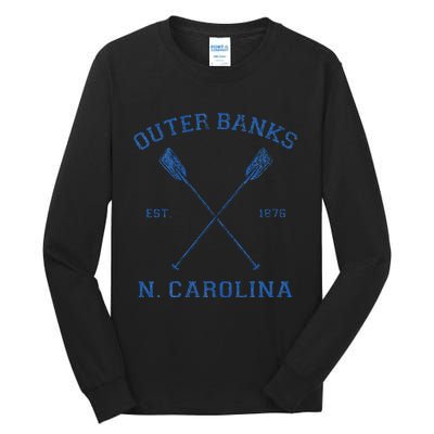 Vintage O.U.T.E.R B.A.N.K.S North Carolina Vacation Tall Long Sleeve T-Shirt