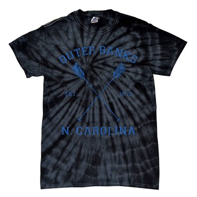 Vintage O.U.T.E.R B.A.N.K.S North Carolina Vacation Tie-Dye T-Shirt