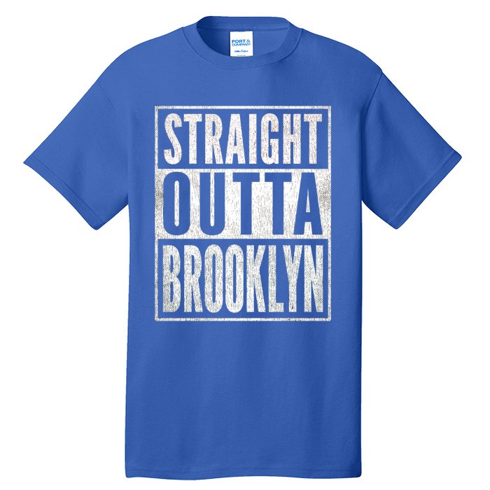 Vintage Of Brooklyn Distressed Straight Outta Brooklyn Gift Tall T-Shirt