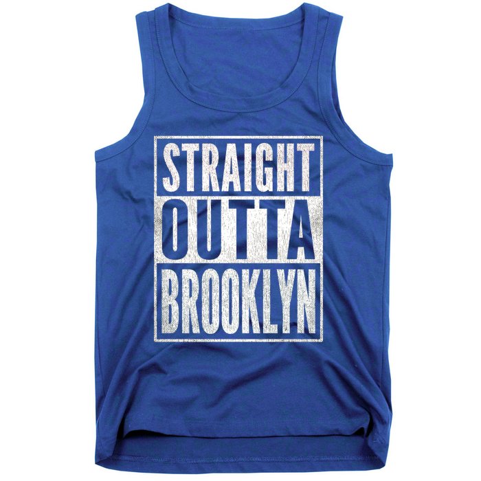 Vintage Of Brooklyn Distressed Straight Outta Brooklyn Gift Tank Top