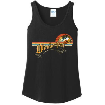 Vintage Oktoberfest Beer Drinking Party Oktoberfest Party Ladies Essential Tank