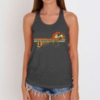 Vintage Oktoberfest Beer Drinking Party Oktoberfest Party Women's Knotted Racerback Tank