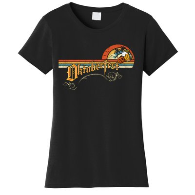 Vintage Oktoberfest Beer Drinking Party Oktoberfest Party Women's T-Shirt