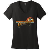 Vintage Oktoberfest Beer Drinking Party Oktoberfest Party Women's V-Neck T-Shirt