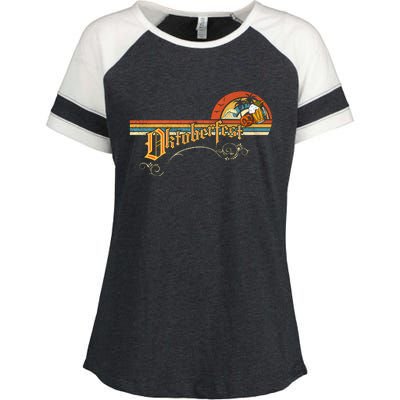 Vintage Oktoberfest Beer Drinking Party Oktoberfest Party Enza Ladies Jersey Colorblock Tee