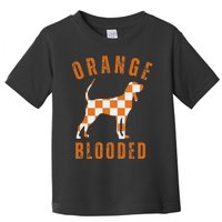 Vintage Orange Blooded Tennessee Dog Lover Tn Outfit Toddler T-Shirt