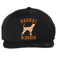 Vintage Orange Blooded Tennessee Dog Lover Tn Outfit Wool Snapback Cap