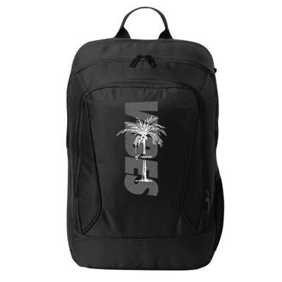 Vibes Of Course Summer Palm Tree Vintage City Backpack