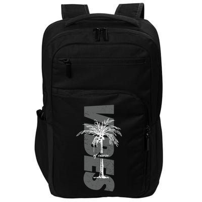 Vibes Of Course Summer Palm Tree Vintage Impact Tech Backpack