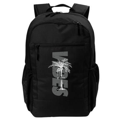 Vibes Of Course Summer Palm Tree Vintage Backpack