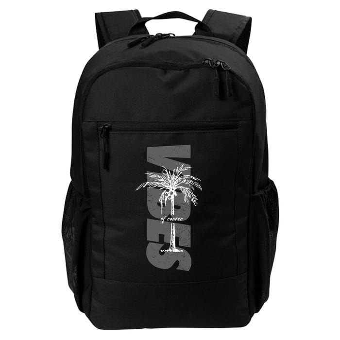 Vibes Of Course Summer Palm Tree Vintage Daily Commute Backpack