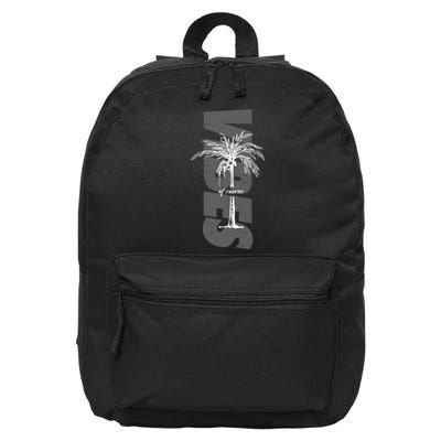 Vibes Of Course Summer Palm Tree Vintage 16 in Basic Backpack