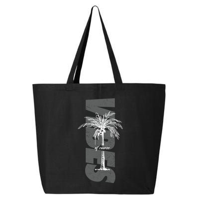 Vibes Of Course Summer Palm Tree Vintage 25L Jumbo Tote