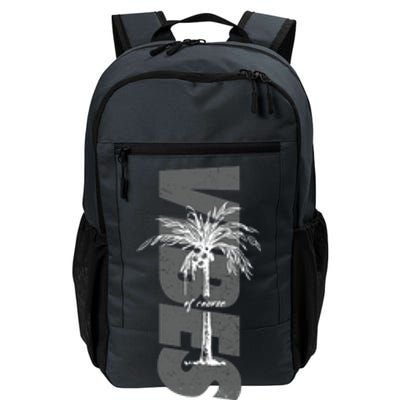 Vibes Of Course Summer Palm Tree Vintage Daily Commute Backpack