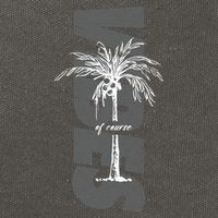Vibes Of Course Summer Palm Tree Vintage Cotton Canvas Backpack
