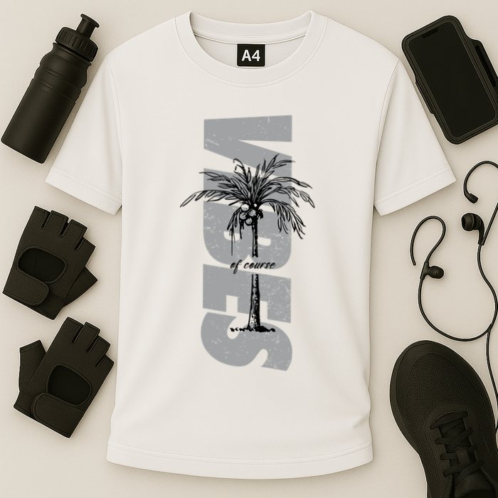 Vibes Of Course Summer Palm Tree Vintage Performance Shirt