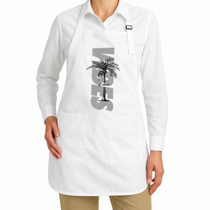 Vibes Of Course Summer Palm Tree Vintage Apron