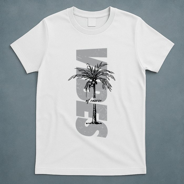 Vibes Of Course Summer Palm Tree Vintage T-Shirt