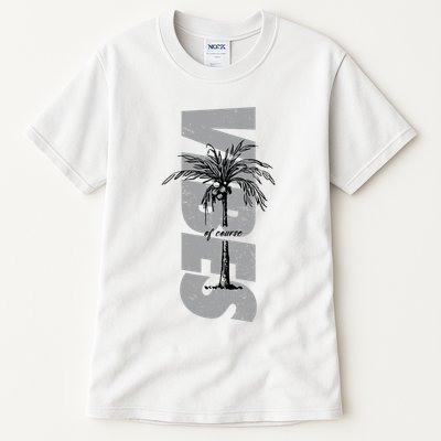 Vibes Of Course Summer Palm Tree Vintage Tall T-Shirt