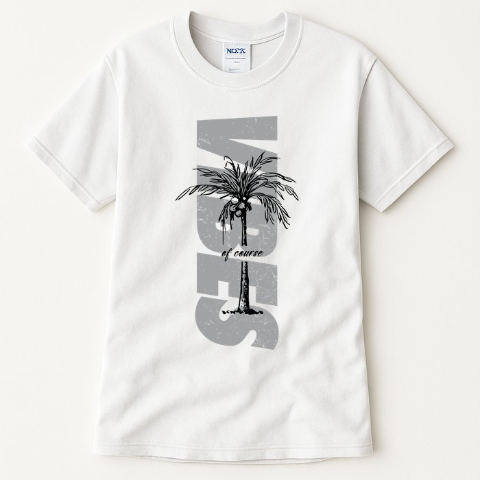 Vibes Of Course Summer Palm Tree Vintage Tall T-Shirt