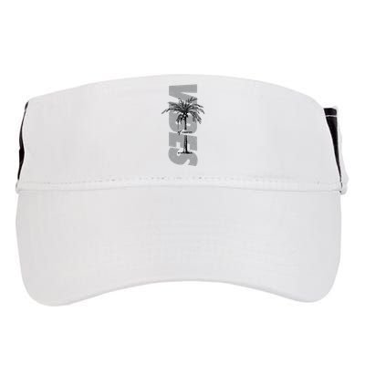 Vibes Of Course Summer Palm Tree Vintage Adult Drive Performance Visor