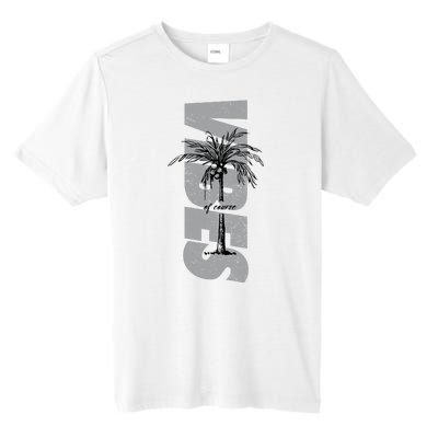 Vibes Of Course Summer Palm Tree Vintage Tall Fusion ChromaSoft Performance T-Shirt