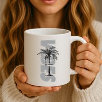 Vibes Of Course Summer Palm Tree Vintage Mug