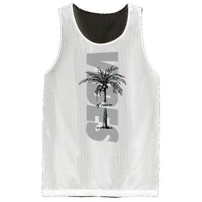 Vibes Of Course Summer Palm Tree Vintage Mesh Reversible Basketball Jersey Tank