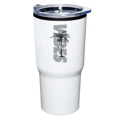 Vibes Of Course Summer Palm Tree Vintage Tumbler