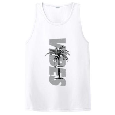 Vibes Of Course Summer Palm Tree Vintage PosiCharge Competitor Tank
