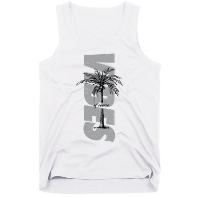 Vibes Of Course Summer Palm Tree Vintage Tank Top
