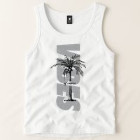 Vibes Of Course Summer Palm Tree Vintage Tank Top